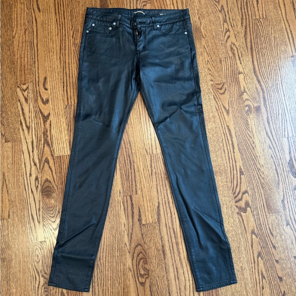 Saint Laurent faux leather pants
